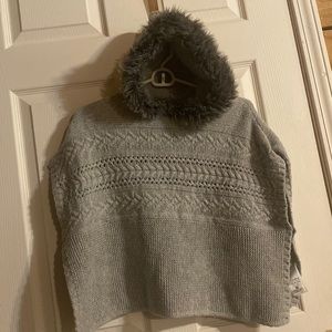 Grey GAP kids shawl size xs